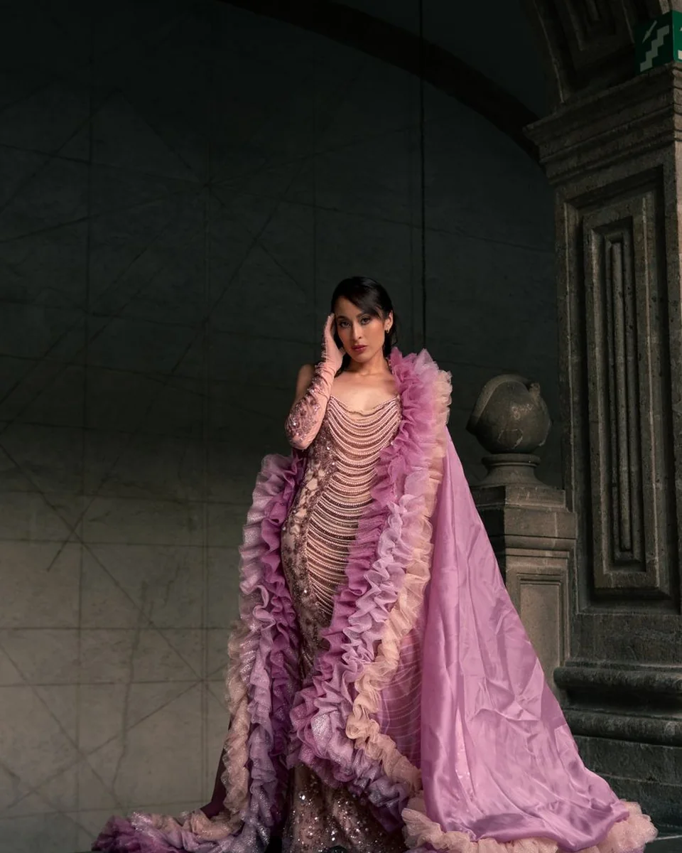 Velvet Column Gown