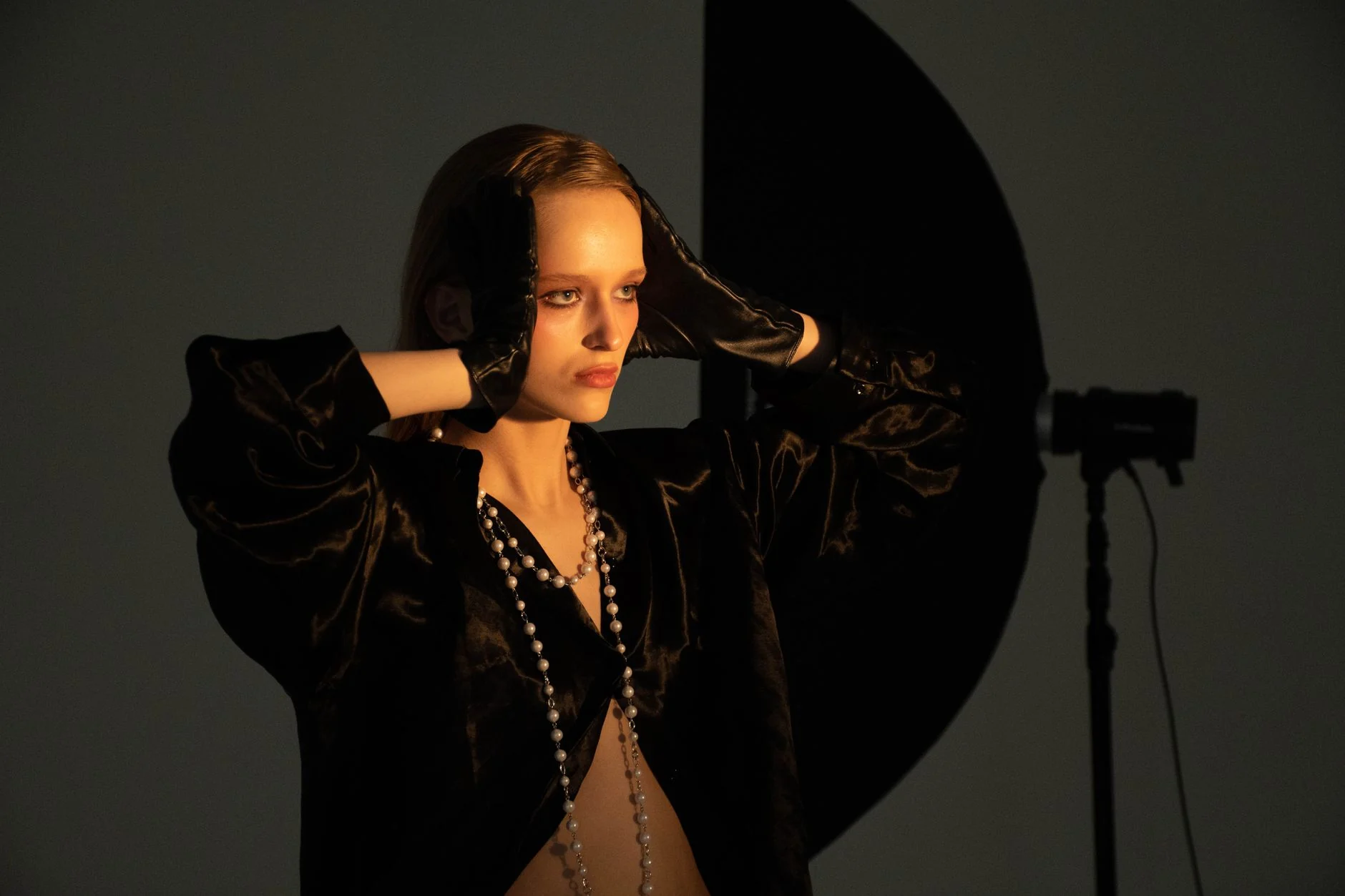 Silk continuum fashion editorial look 1