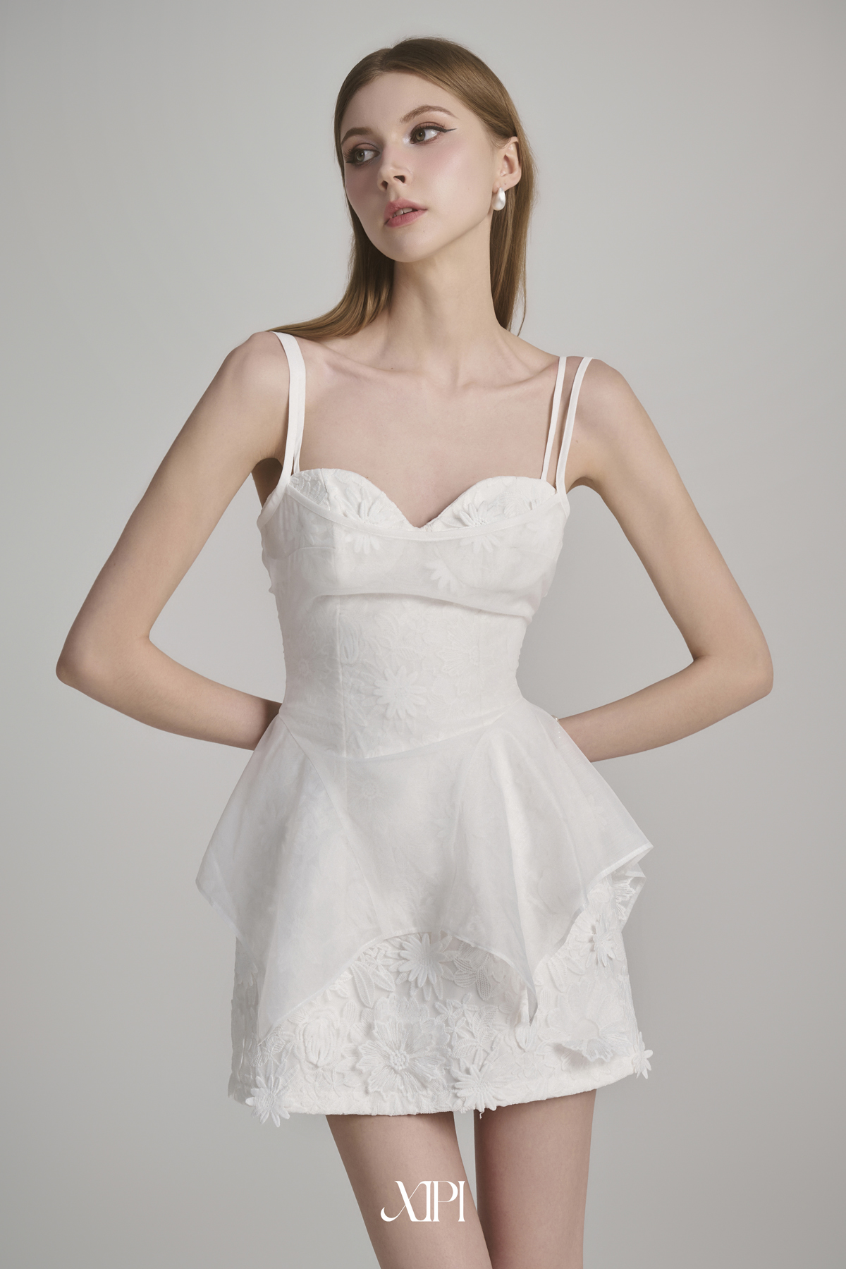 Lucía Top - Áo 2 Dây Voan Trắng alternate