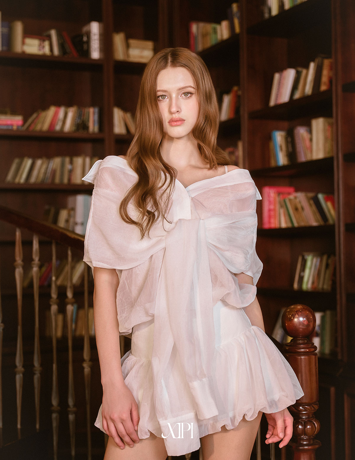 Almira White Skirt - Chân Váy Voan Trắng Nhún Bí alternate