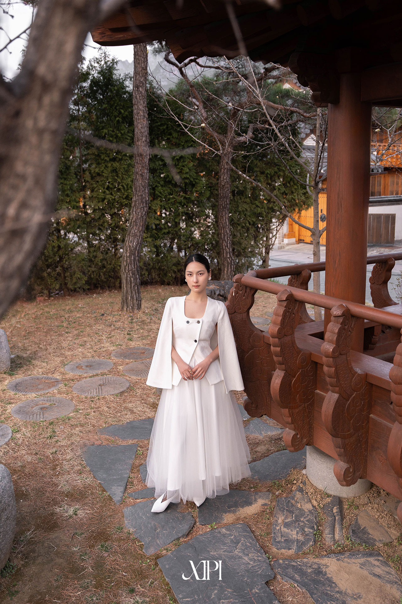 Blythe Skirt - Chân Váy Lưới Trắng Dài alternate