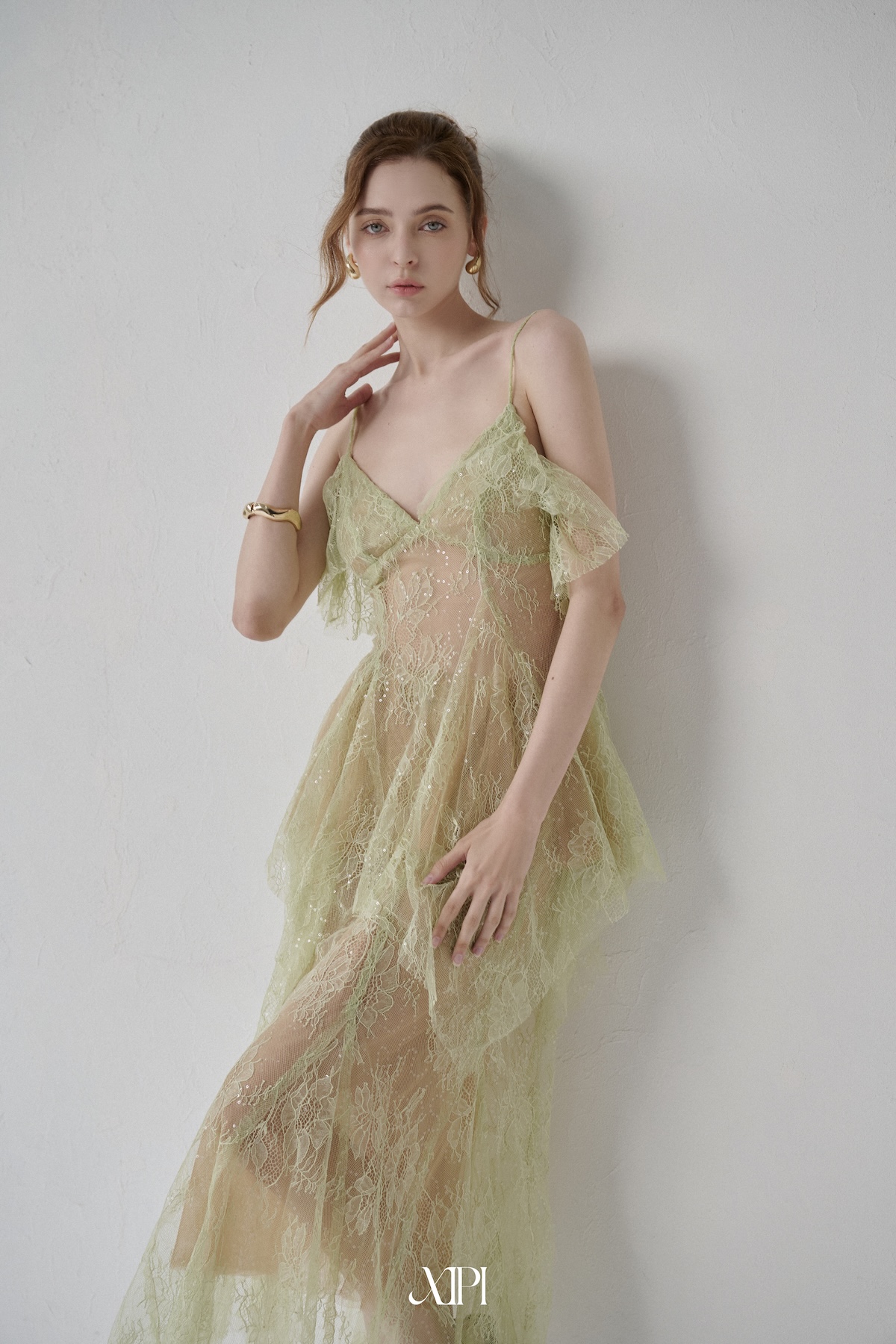 Elven Lace Top - Áo Ren Xanh Hở Lưng alternate