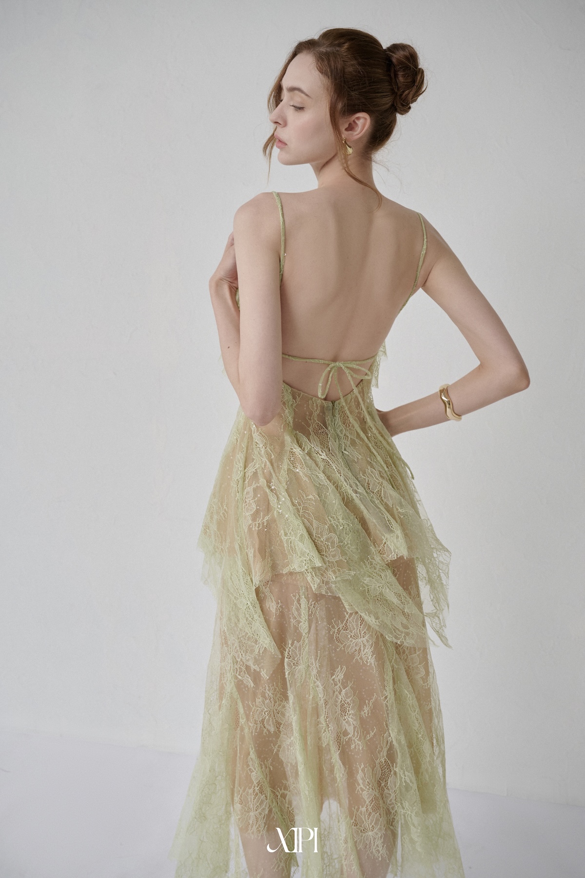 Elven Lace Skirt - Chân Váy Ren Xanh Tùng Rã alternate